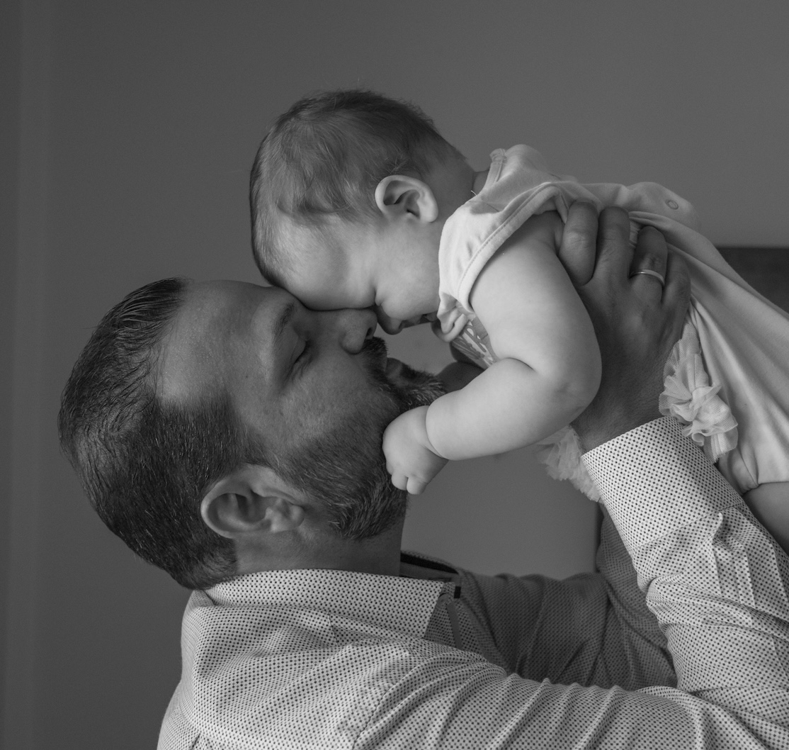 A special moment shared between a father and daughter in the Peloponnese.